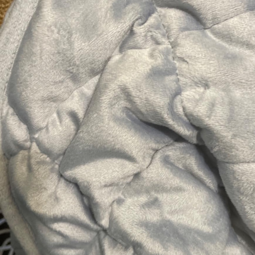 Gray, 48” x 72” Lap Weighted Blanket – 12 lbs Glass Bead Fill, Brand New In Box